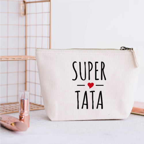 Pochette Super Tata personnalisée avec prénom
