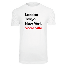 Charger l&#39;image dans la galerie, T-shirt homme London Tokyo New York et la ville ou le village de votre choix