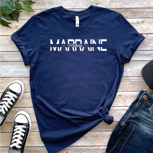 T-shirt MARRAINE avec prénom filleul