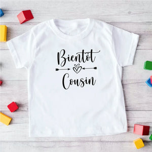 T-shirt Bientôt cousine