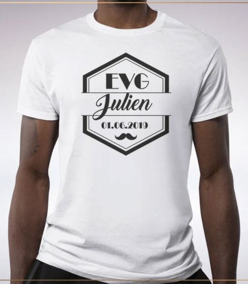 T-shirt EVG personnalisé avec prénom + date