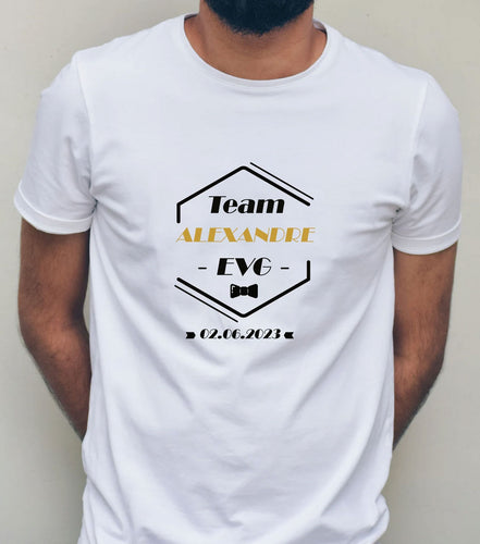 T-shirt EVG personnalisé avec prénom + date