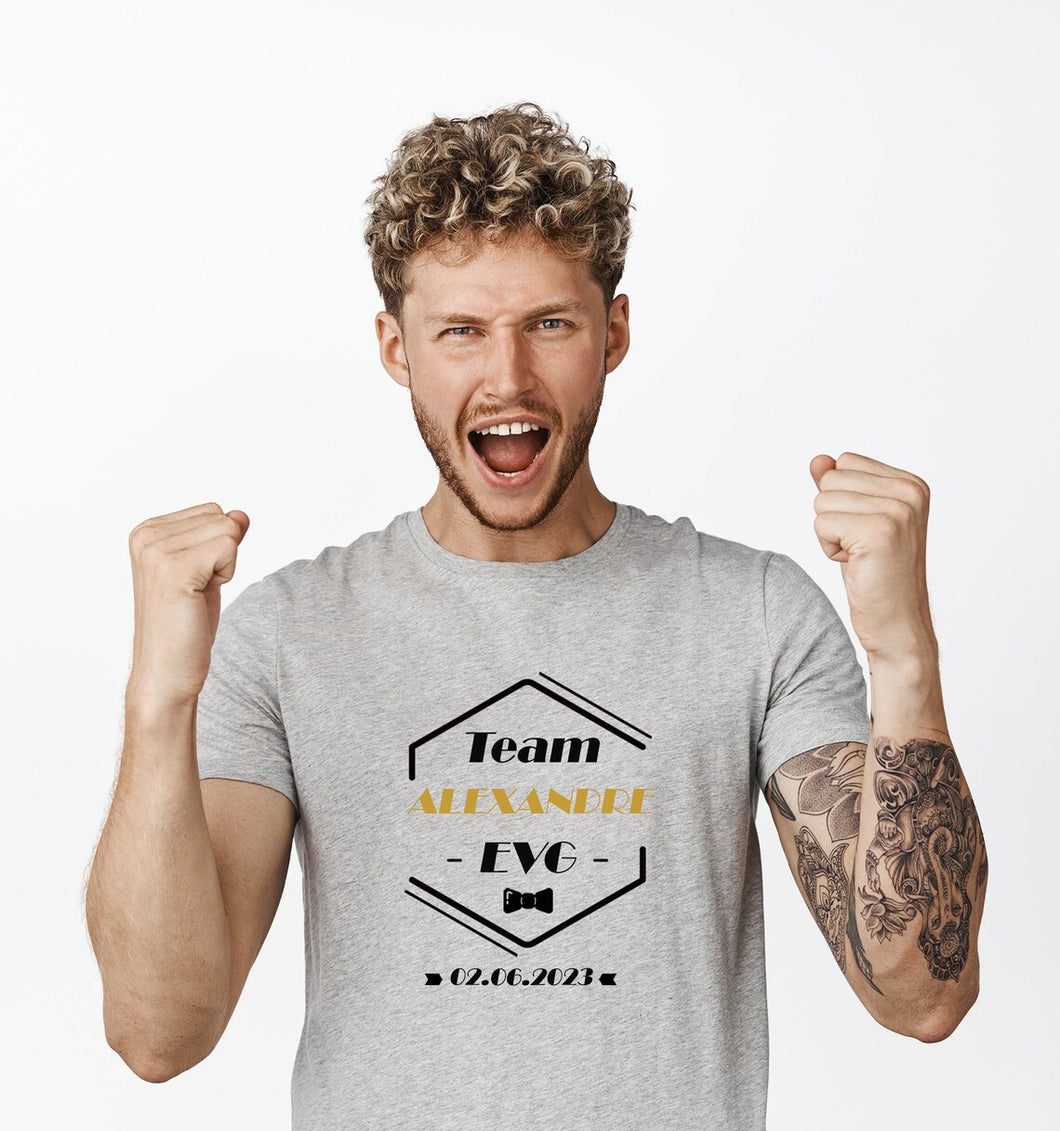 T-shirt EVG personnalisé avec prénom + date