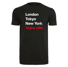 Charger l&#39;image dans la galerie, T-shirt homme London Tokyo New York et la ville ou le village de votre choix