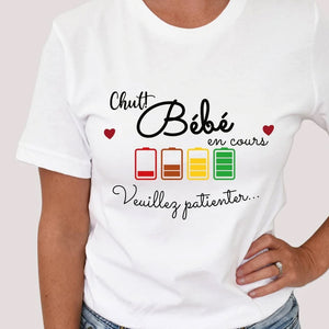 T-shirt pour la future maman Bébé en cours..