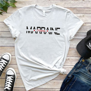 T-shirt MARRAINE avec prénom filleul