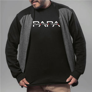 T-shirt PAPA avec prénom des enfants