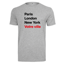 Charger l&#39;image dans la galerie, T-shirt femme Paris London New York et la ville ou village de votre choix