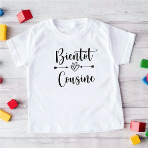 T-shirt Bientôt cousine