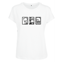 Charger l&#39;image dans la galerie, T-shirt femme Simpsons tryptique