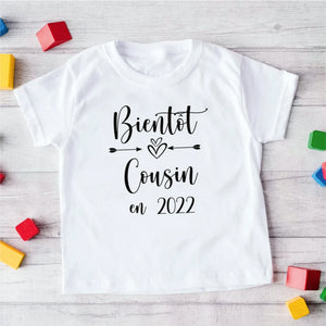 T-shirt Bientôt cousine