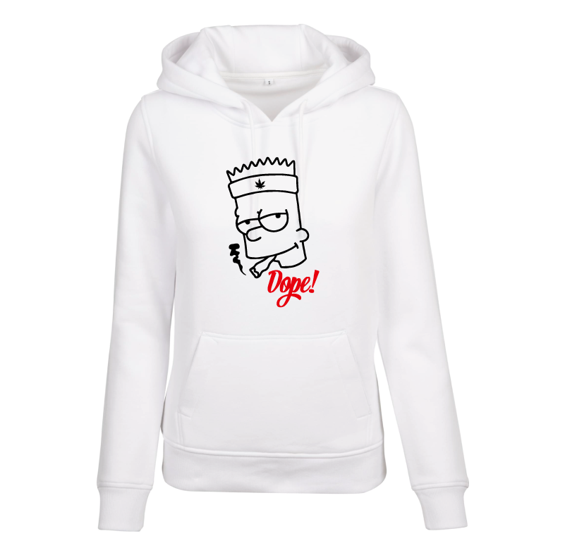 Sweat à capuche femme Bart Simpsons - Dope