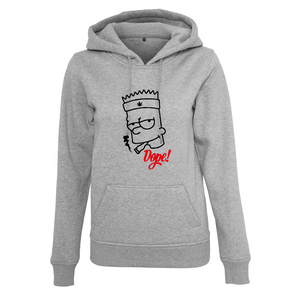 Sweat à capuche femme Bart Simpsons - Dope