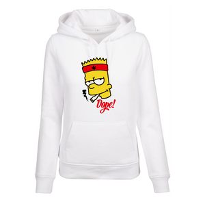 Sweat à capuche femme Bart Simpsons - Dope