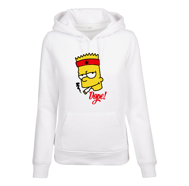 Sweat à capuche femme Bart Simpsons - Dope