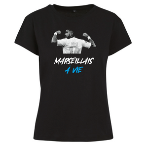 T-shirt femme Marseillais à vie