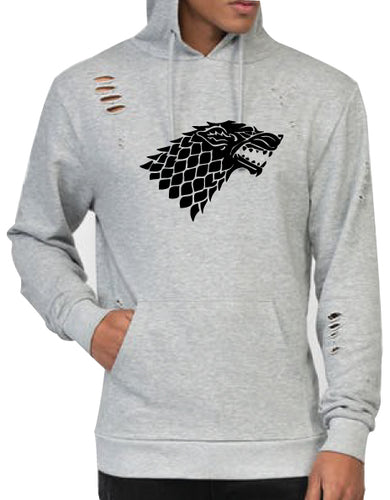 Sweat-shirt à capuche vintage - Game of Thrones Maison Stark