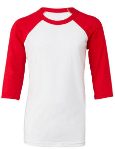 T-shirt baseball manches 3/4 pour fille