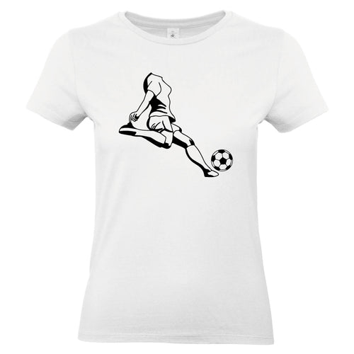 T-shirt pour femme Football Féminin blanc