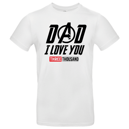 Tshirt Dad I love you - Éditions limitées Avengers