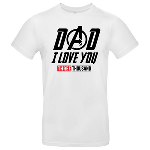 Tshirt Dad I love you - Éditions limitées Avengers