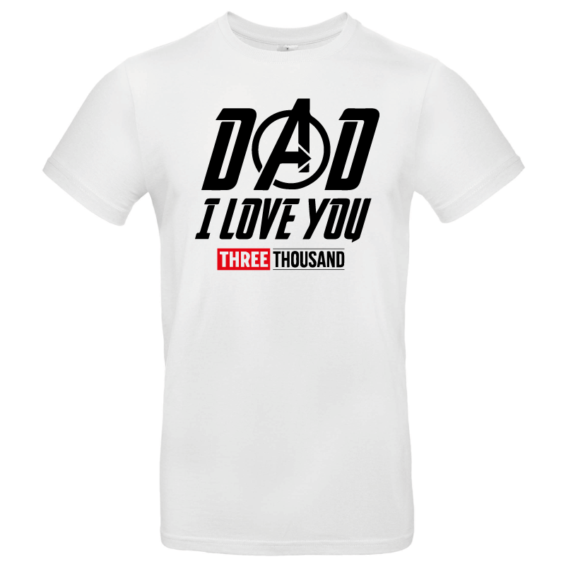 Tshirt Dad I love you - Éditions limitées Avengers