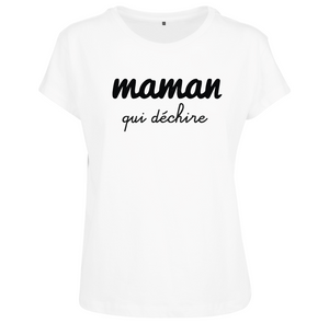 T-shirt femme Maman qui déchire