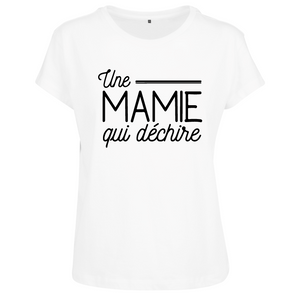 T-shirt femme Une mamie qui déchire