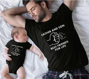 T-shirt Papa / Enfant : Father and son