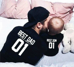 T-shirt Papa / Enfant : Best dad - Best son