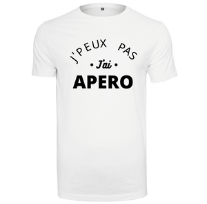 T-shirt homme J'peux pas j'ai apéro