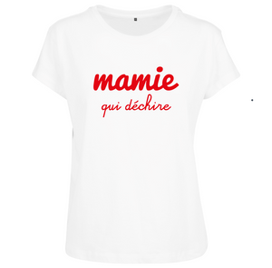 T-shirt femme Mamie qui déchire