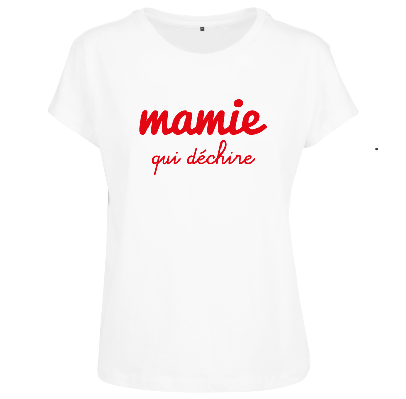T-shirt femme Mamie qui déchire