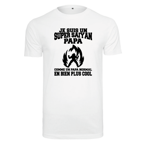T-shirt Je suis un Super Saiyan papa - Dragon Ball Z
