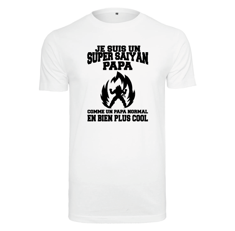 T-shirt Je suis un Super Saiyan papa - Dragon Ball Z