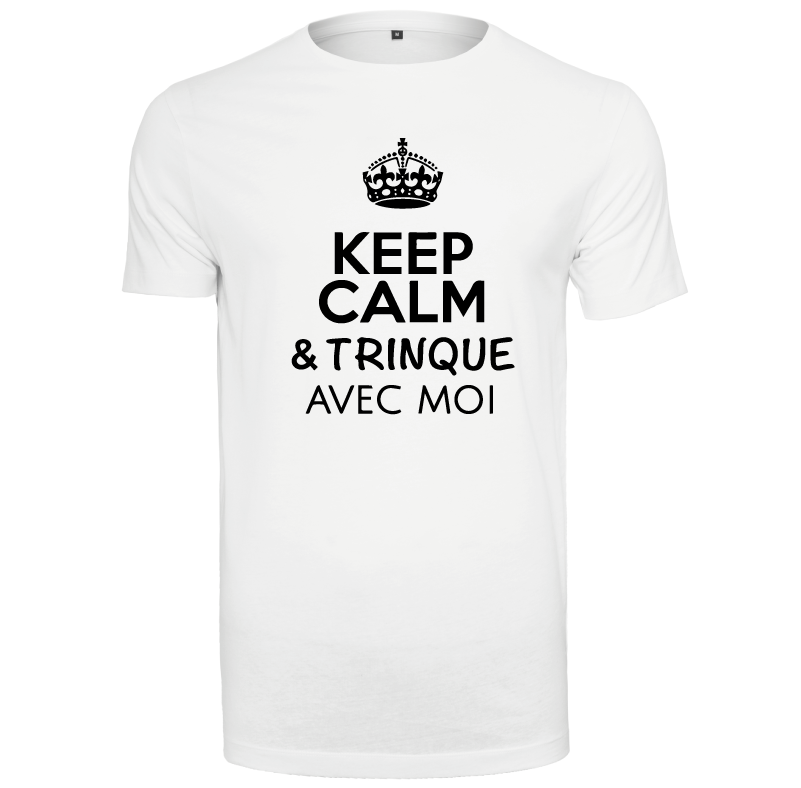 T-shirt homme Keep calm & trinque avec moi