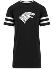 Charger l&#39;image dans la galerie, T-shirt Jersey à rayure Game of Thrones - Maison Stark