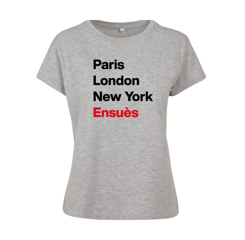 T-shirt femme Paris London New York Ensuès