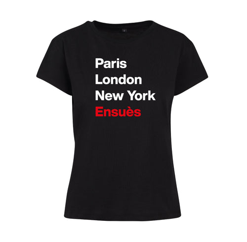 T-shirt femme Paris London New York Ensuès