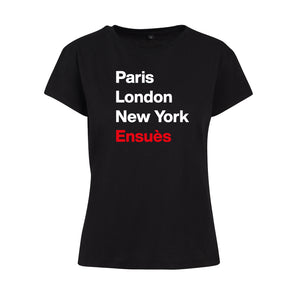 T-shirt femme Paris London New York Ensuès