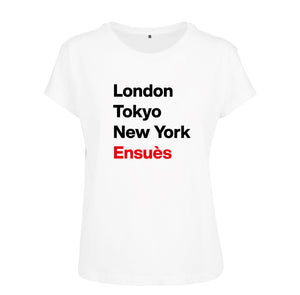 T-shirt femme London Tokyo New York Ensuès