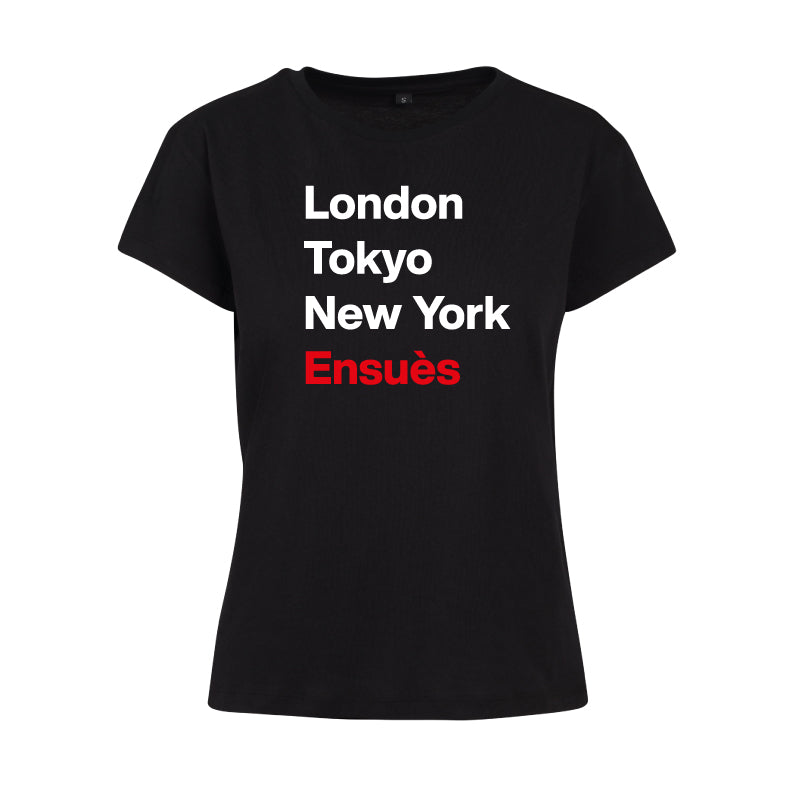 T-shirt femme London Tokyo New York Ensuès