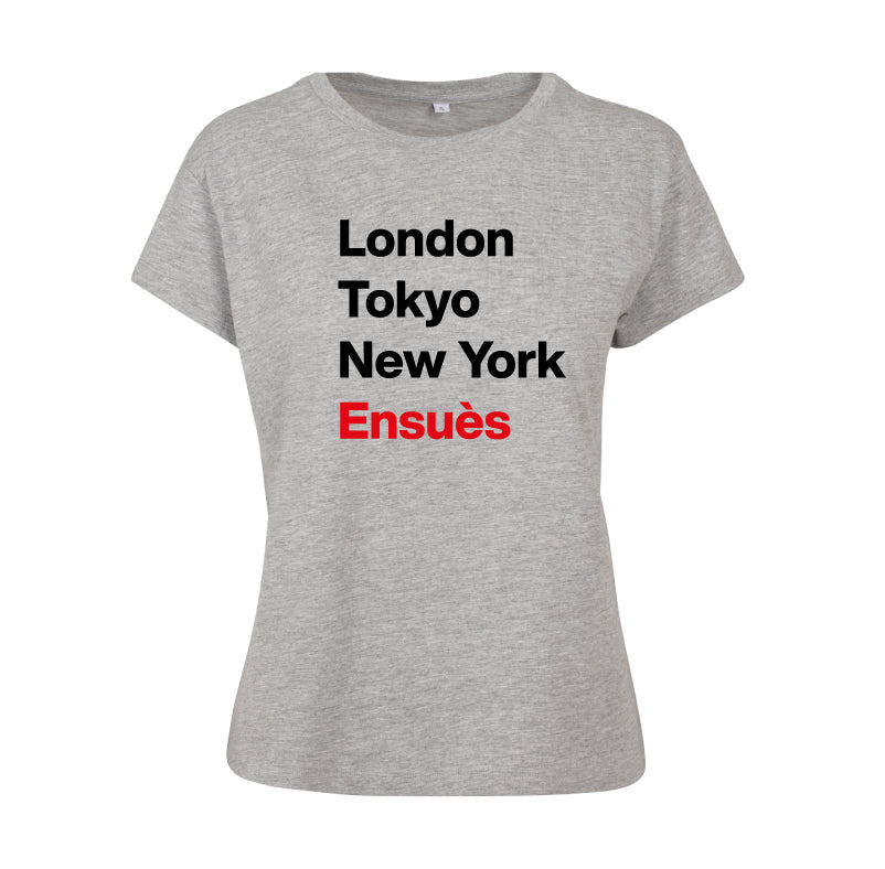 T-shirt femme London Tokyo New York Ensuès