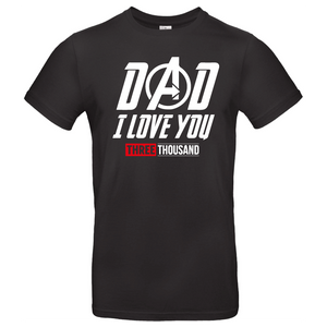 Tshirt Dad I love you - Éditions limitées Avengers