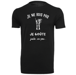 T-shirt homme Je ne bois pas, je goûte