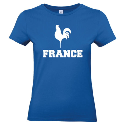 T-shirt pour femme France bleu