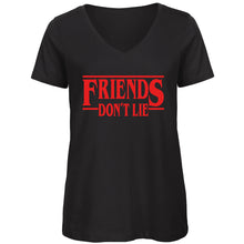 Charger l&#39;image dans la galerie, T-shirt femme Friends don&#39;t lie - Stranger things