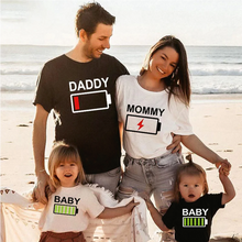 Charger l&#39;image dans la galerie, T-shirt Papa / Enfant : Daddy - Baby Batterie