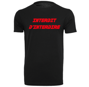 T-shirt homme Interdit d'interdire