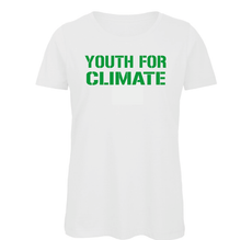 Charger l&#39;image dans la galerie, T-shirt YOUTH FOR CLIMATE en coton biologique